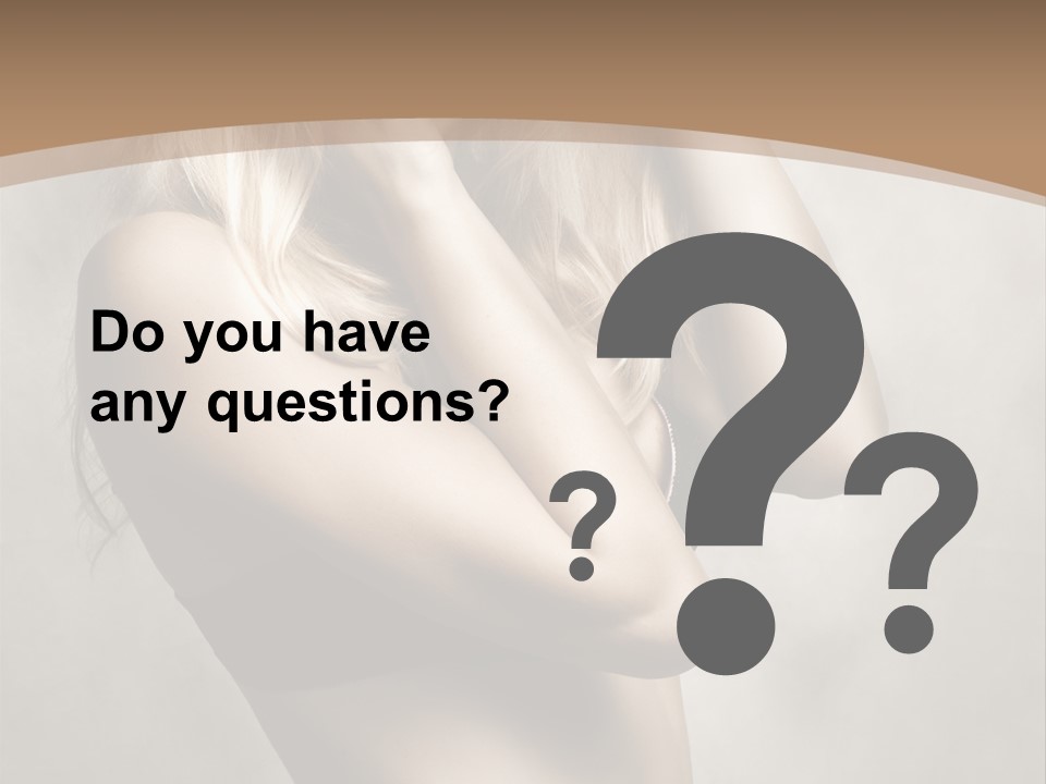 Bra Wearing Make Up PowerPoint Template