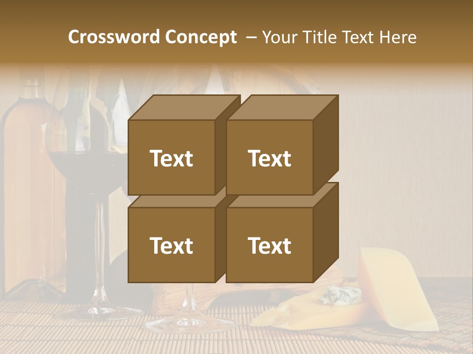 Grape Appetizer Cask PowerPoint Template