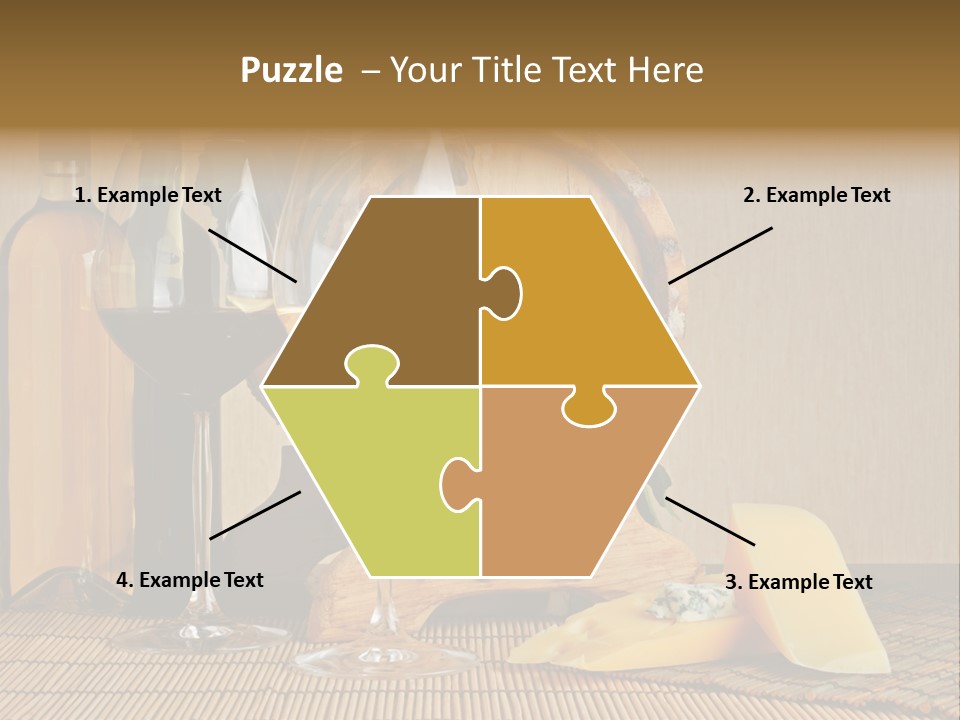 Grape Appetizer Cask PowerPoint Template