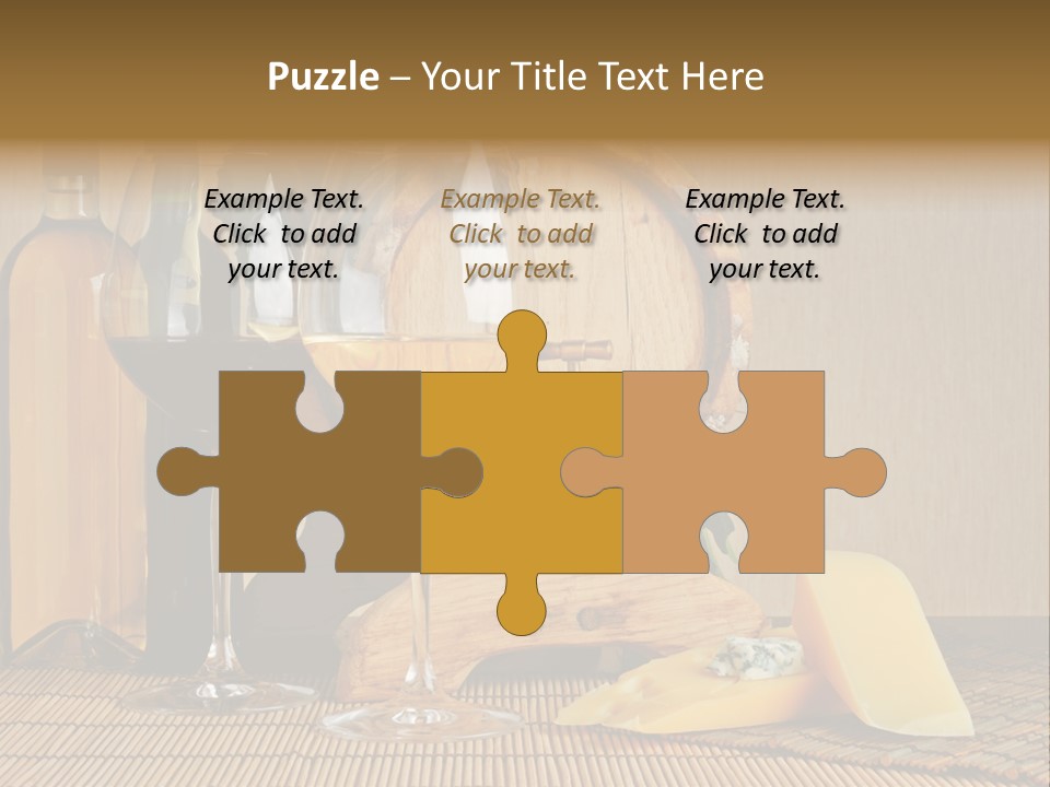 Grape Appetizer Cask PowerPoint Template