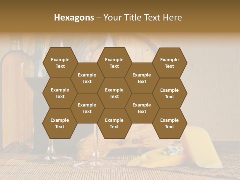 Grape Appetizer Cask PowerPoint Template