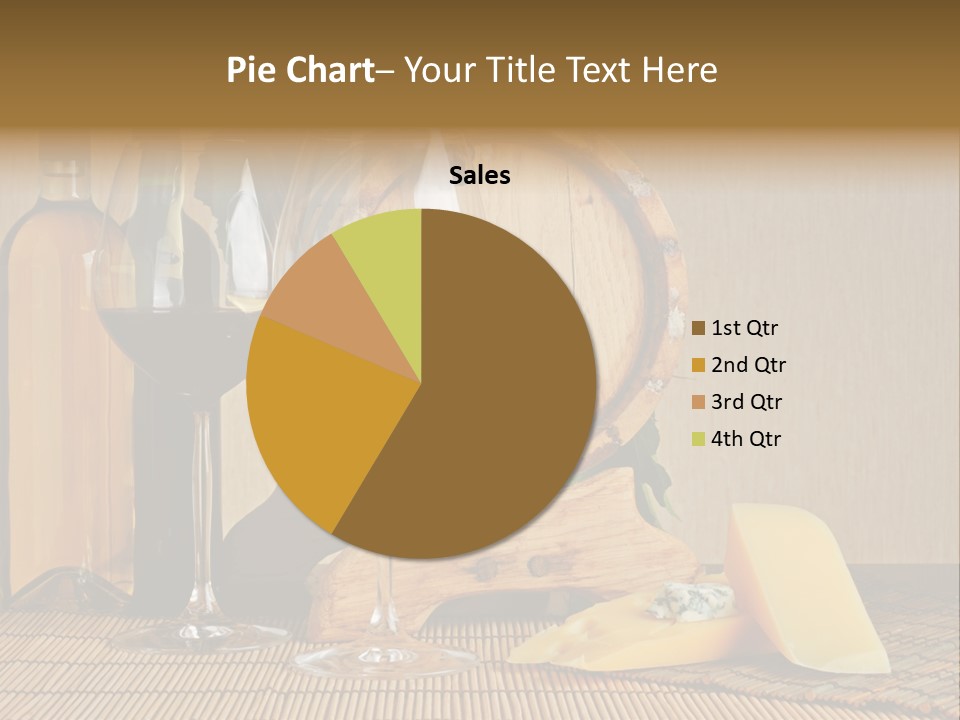 Grape Appetizer Cask PowerPoint Template