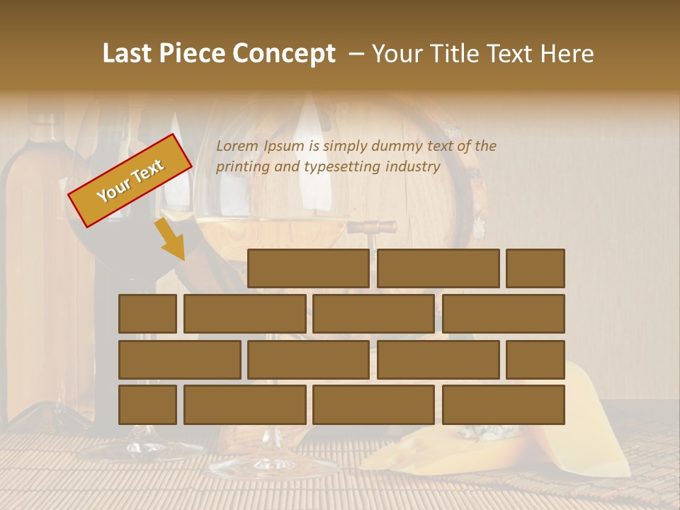 Grape Appetizer Cask PowerPoint Template