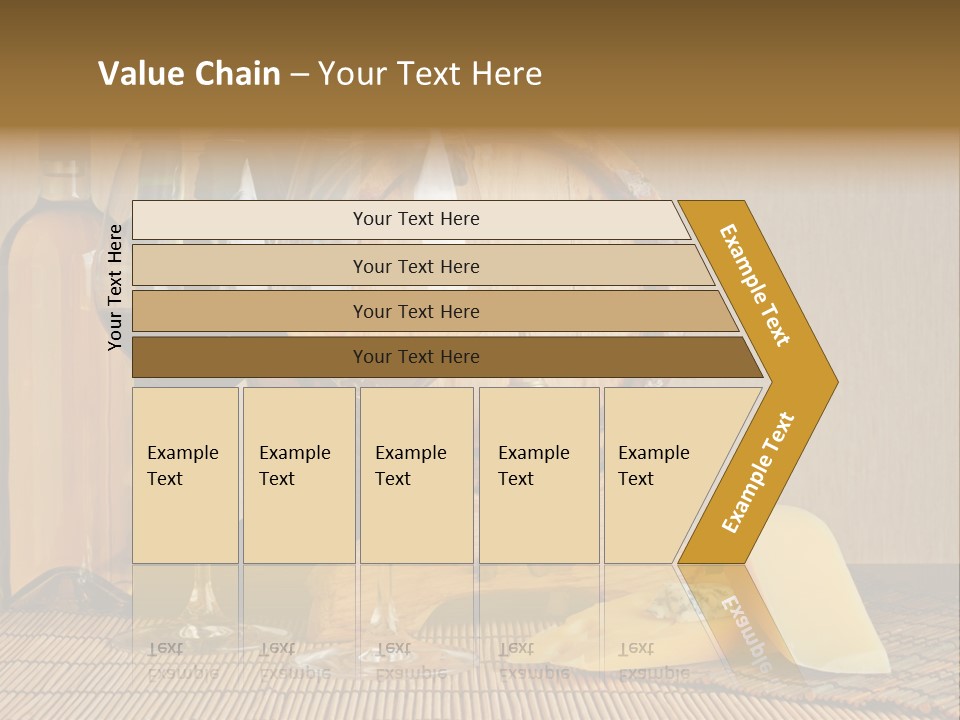 Grape Appetizer Cask PowerPoint Template