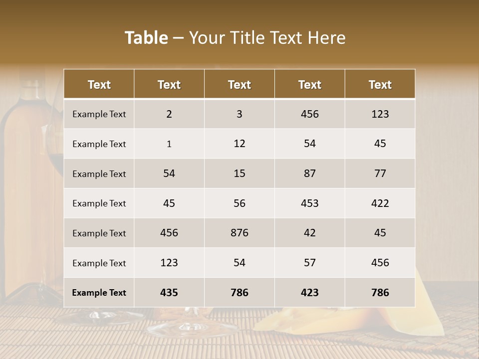 Grape Appetizer Cask PowerPoint Template