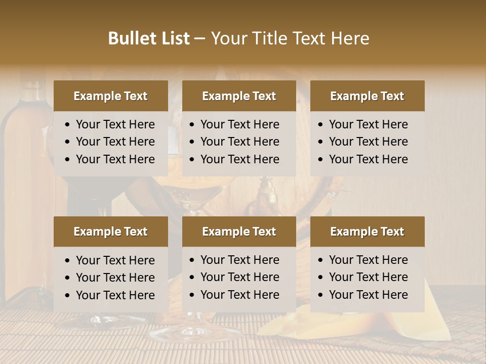 Grape Appetizer Cask PowerPoint Template