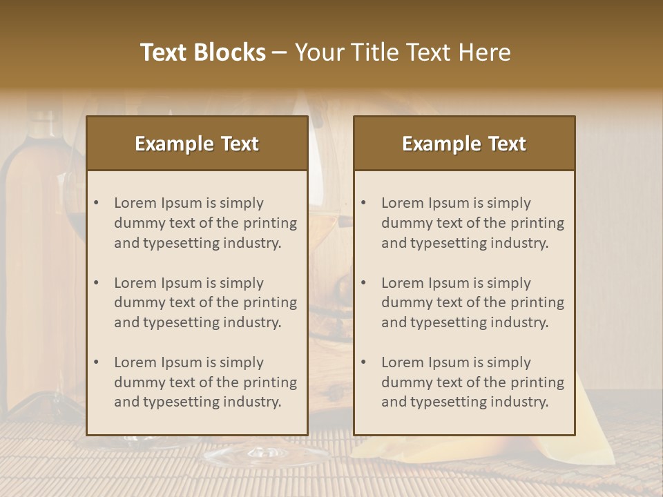 Grape Appetizer Cask PowerPoint Template