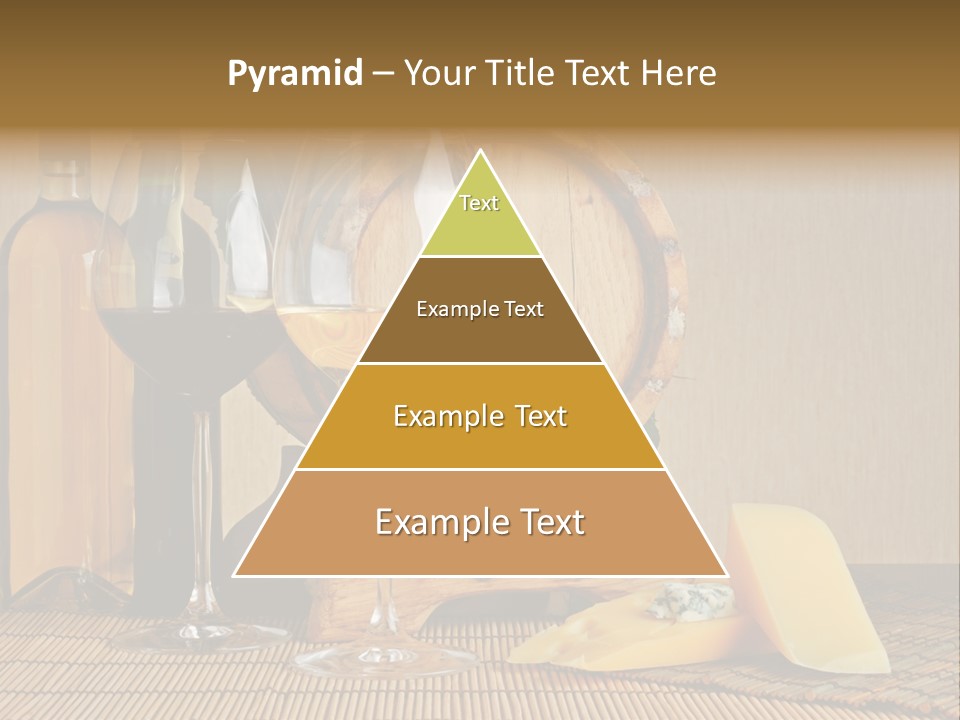 Grape Appetizer Cask PowerPoint Template