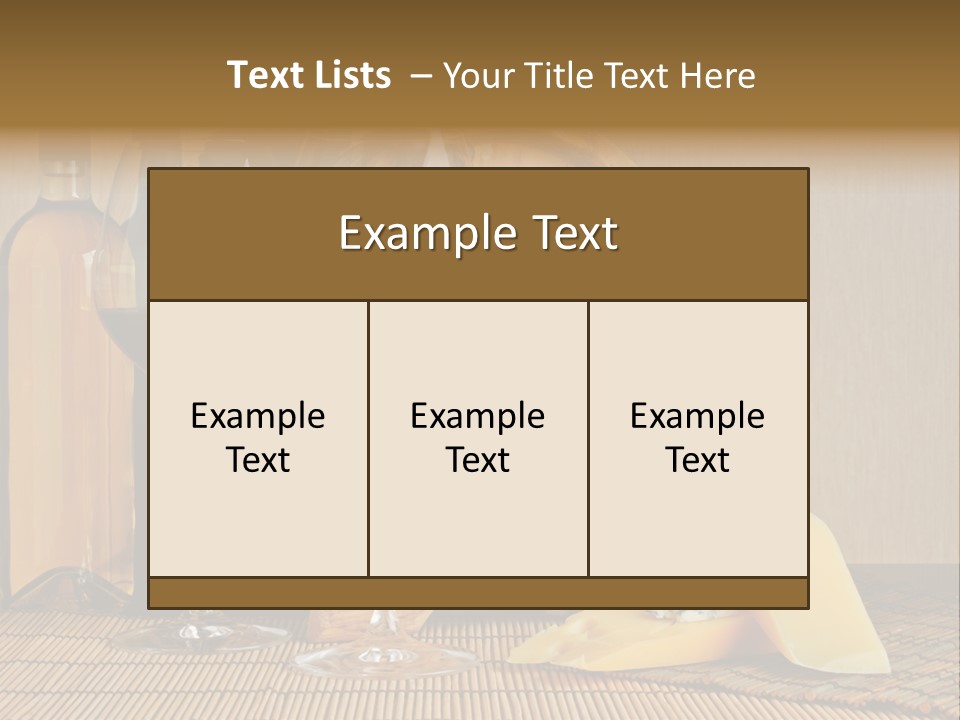 Grape Appetizer Cask PowerPoint Template
