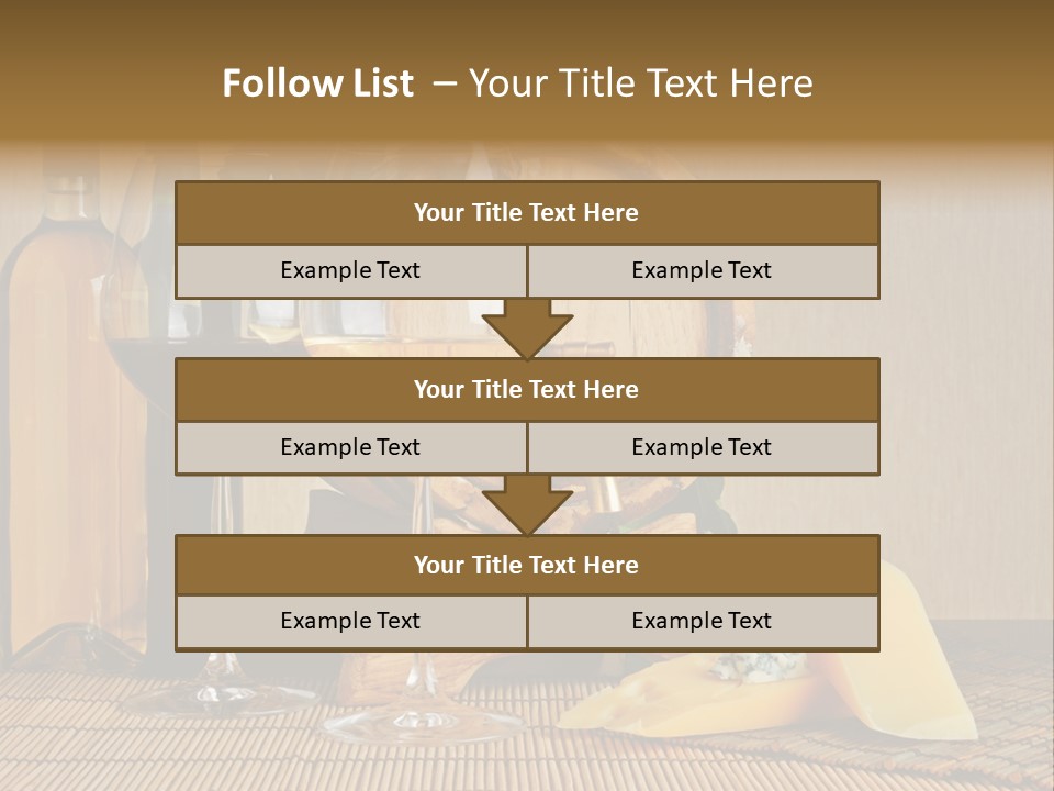Grape Appetizer Cask PowerPoint Template