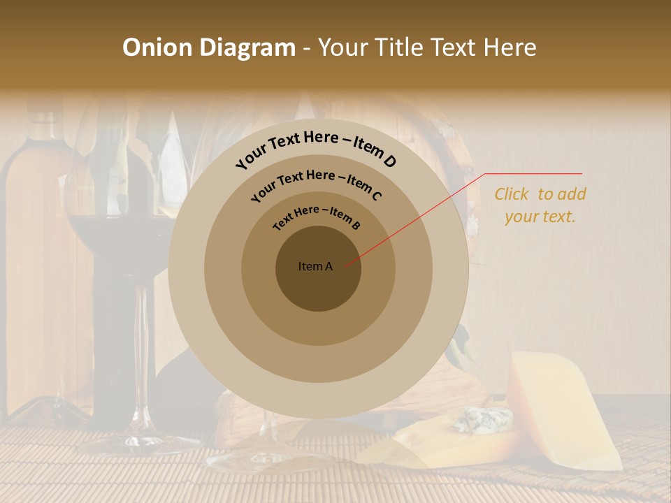 Grape Appetizer Cask PowerPoint Template