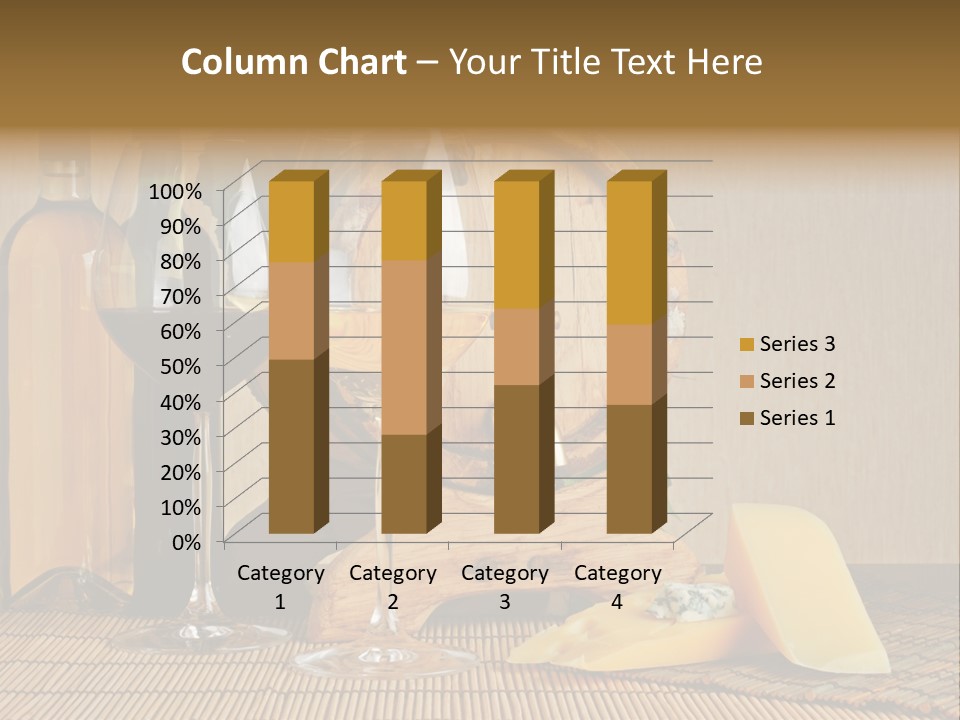 Grape Appetizer Cask PowerPoint Template