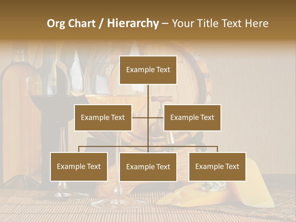 Grape Appetizer Cask PowerPoint Template