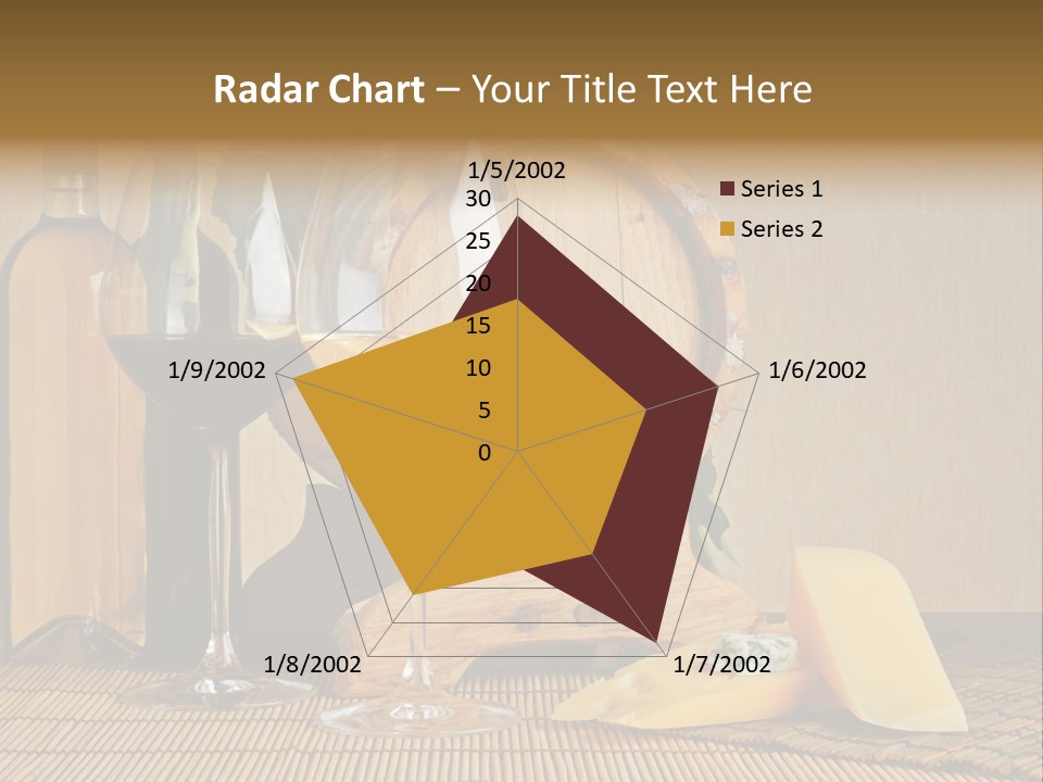 Grape Appetizer Cask PowerPoint Template