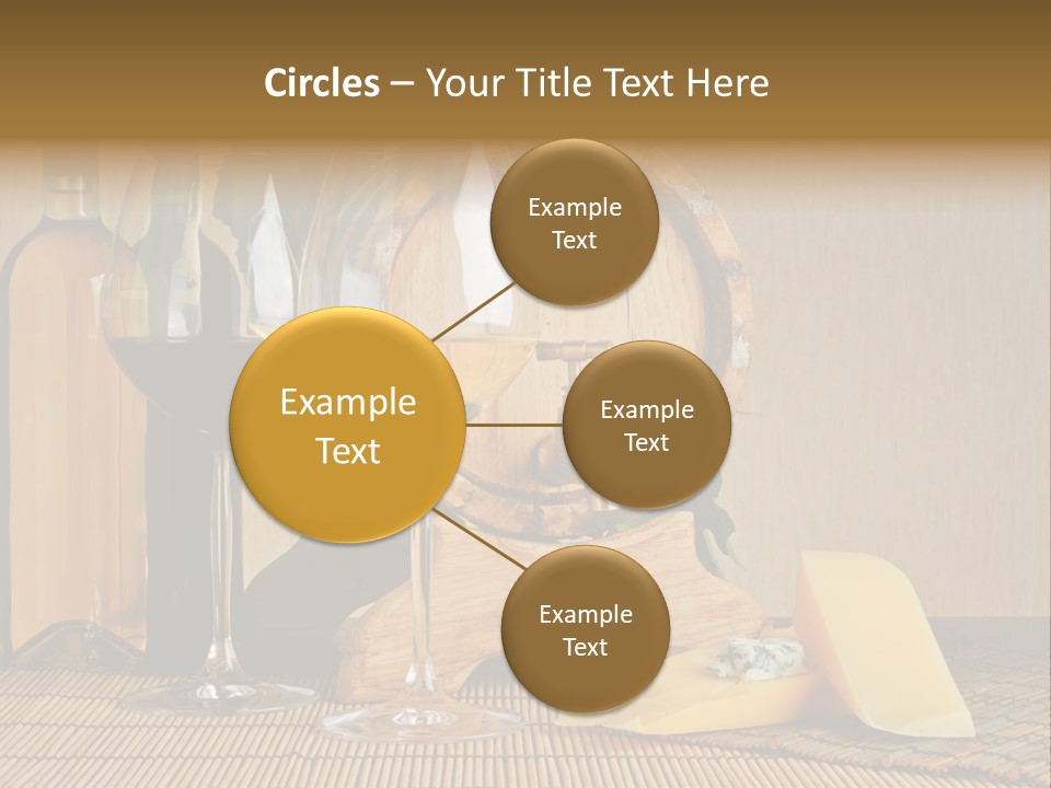 Grape Appetizer Cask PowerPoint Template