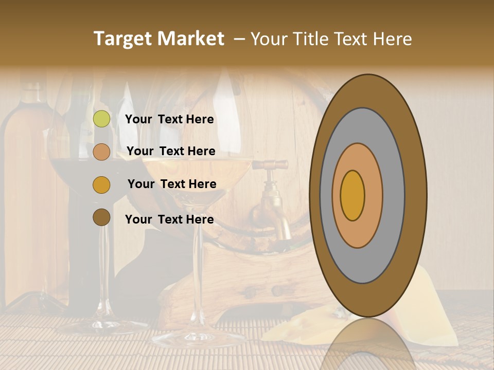 Grape Appetizer Cask PowerPoint Template