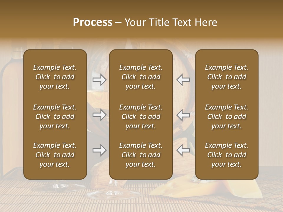 Grape Appetizer Cask PowerPoint Template
