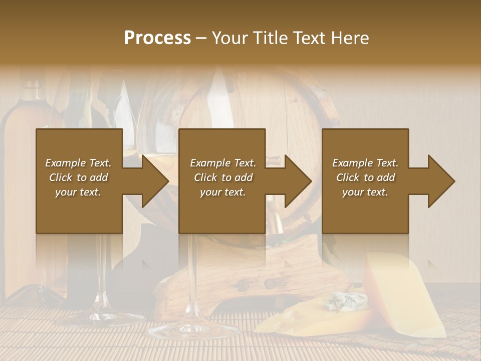 Grape Appetizer Cask PowerPoint Template