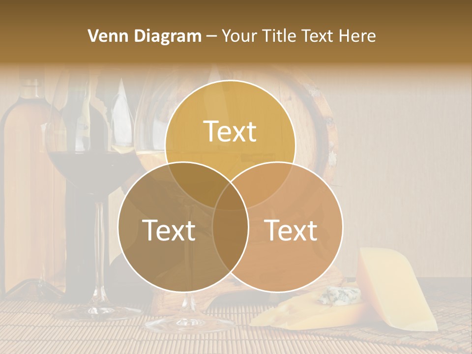 Grape Appetizer Cask PowerPoint Template