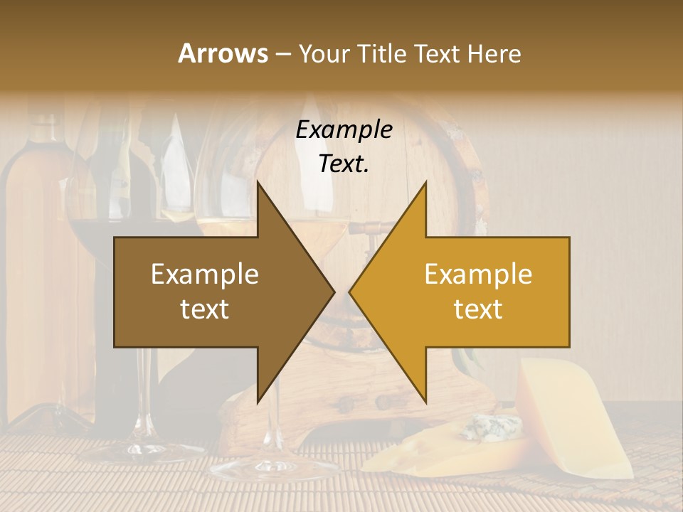 Grape Appetizer Cask PowerPoint Template