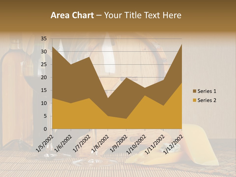Grape Appetizer Cask PowerPoint Template