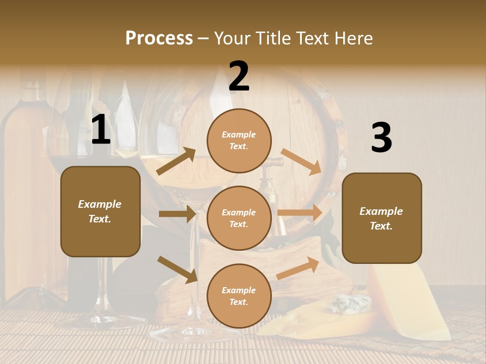 Grape Appetizer Cask PowerPoint Template