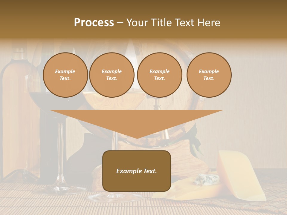 Grape Appetizer Cask PowerPoint Template