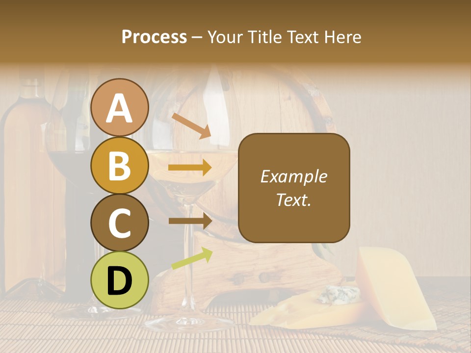 Grape Appetizer Cask PowerPoint Template
