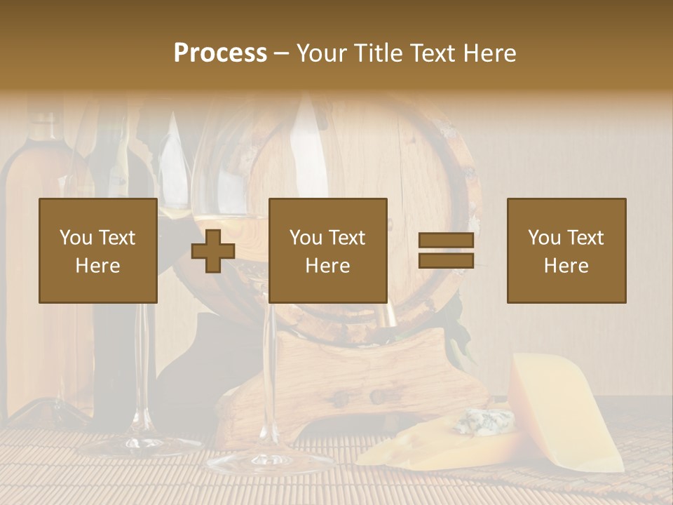 Grape Appetizer Cask PowerPoint Template