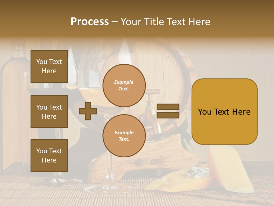 Grape Appetizer Cask PowerPoint Template