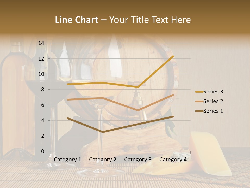 Grape Appetizer Cask PowerPoint Template