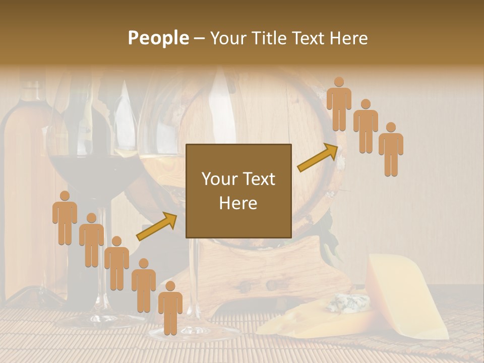 Grape Appetizer Cask PowerPoint Template