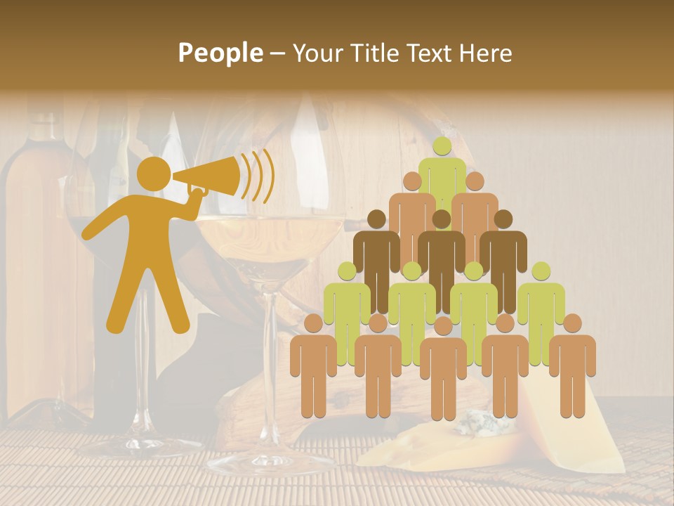 Grape Appetizer Cask PowerPoint Template