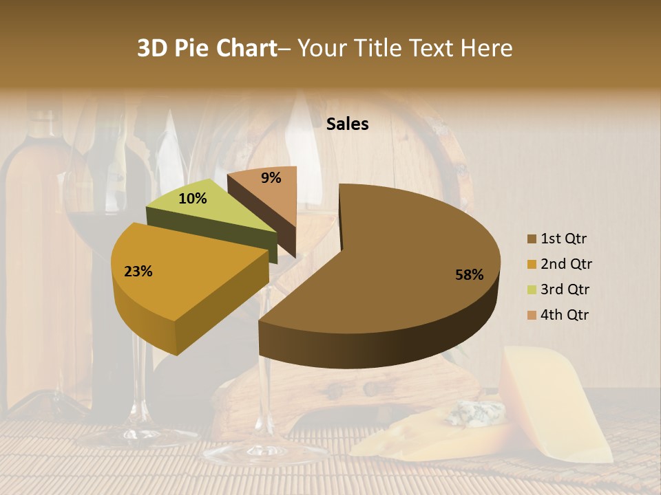 Grape Appetizer Cask PowerPoint Template