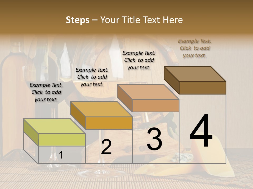 Grape Appetizer Cask PowerPoint Template