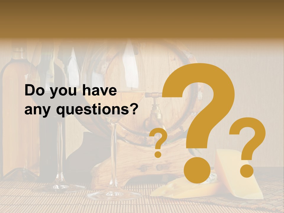 Grape Appetizer Cask PowerPoint Template