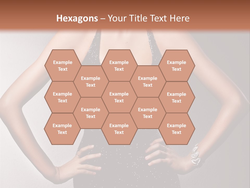 Girl Flirt Face PowerPoint Template