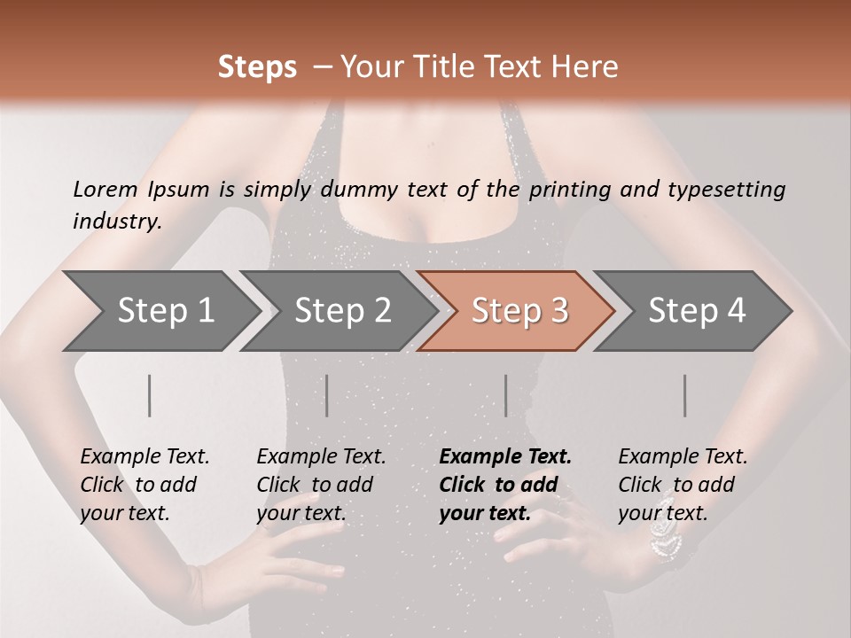 Girl Flirt Face PowerPoint Template