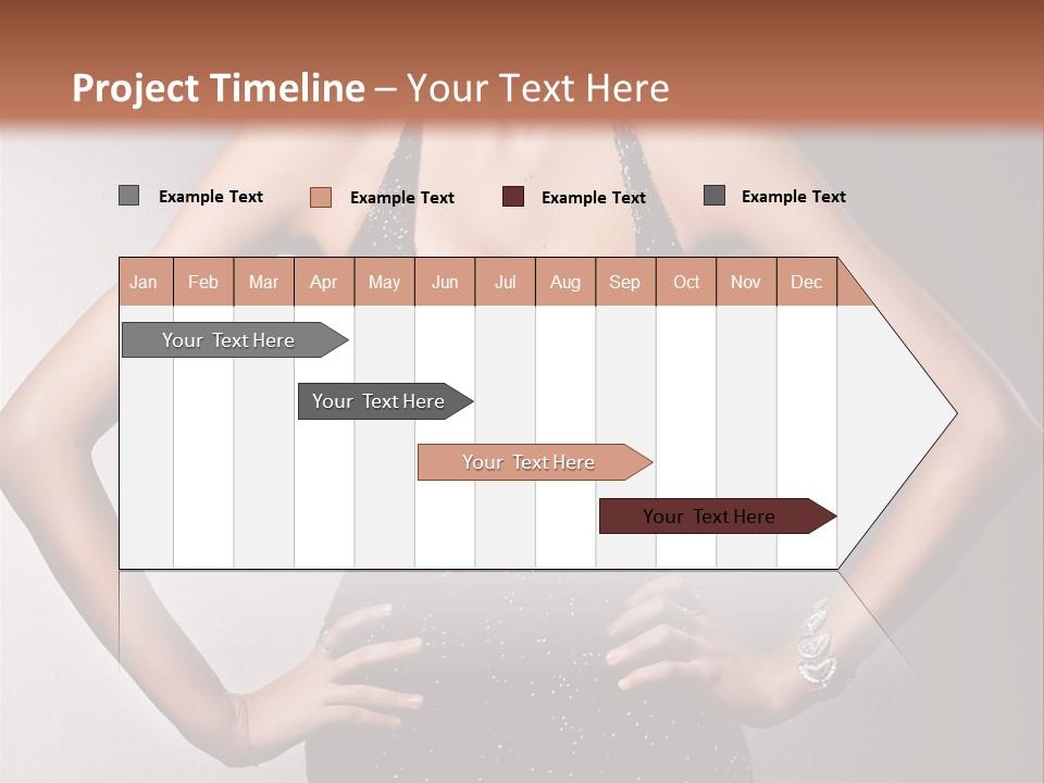 Girl Flirt Face PowerPoint Template