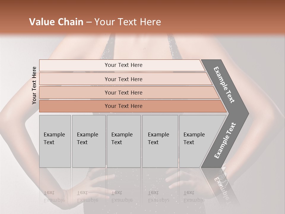 Girl Flirt Face PowerPoint Template