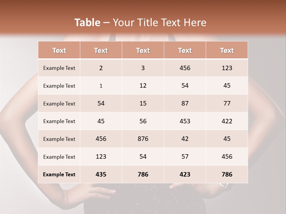 Girl Flirt Face PowerPoint Template
