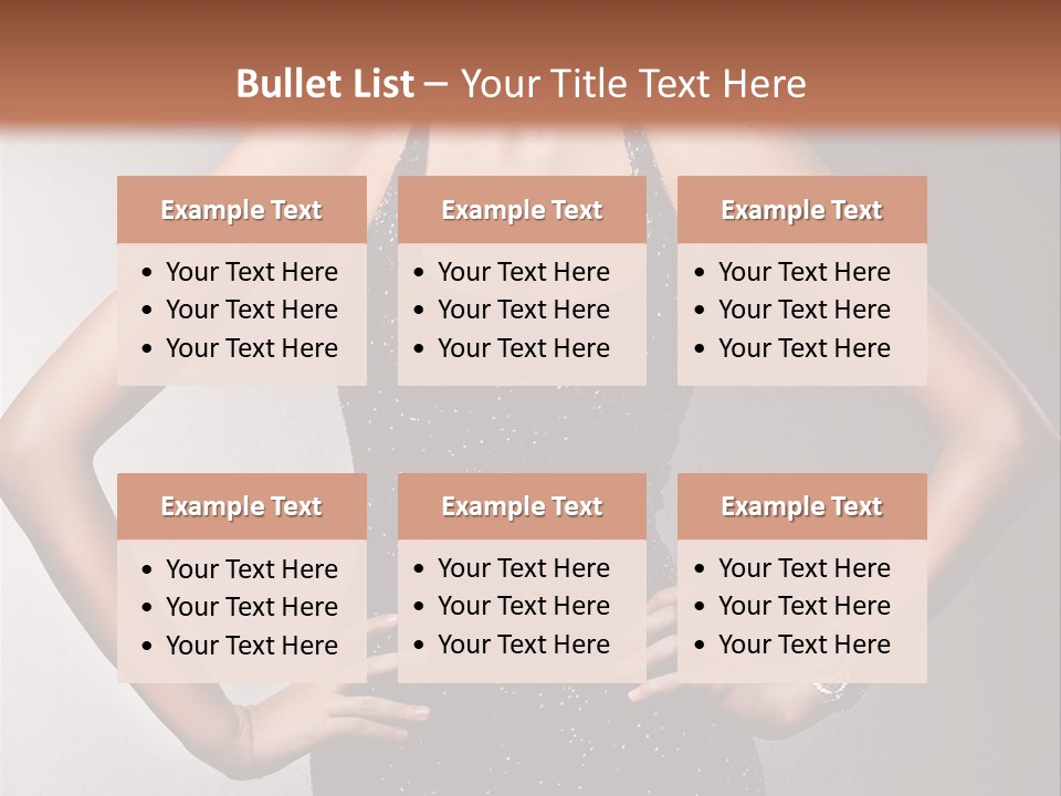 Girl Flirt Face PowerPoint Template