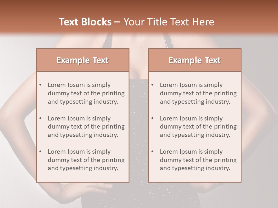 Girl Flirt Face PowerPoint Template