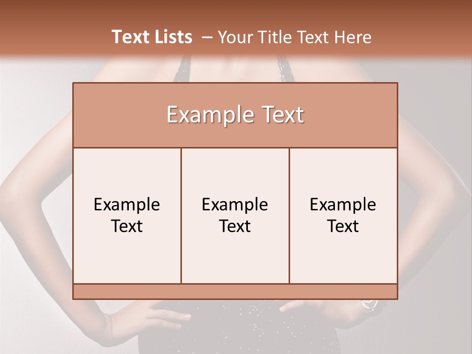 Girl Flirt Face PowerPoint Template