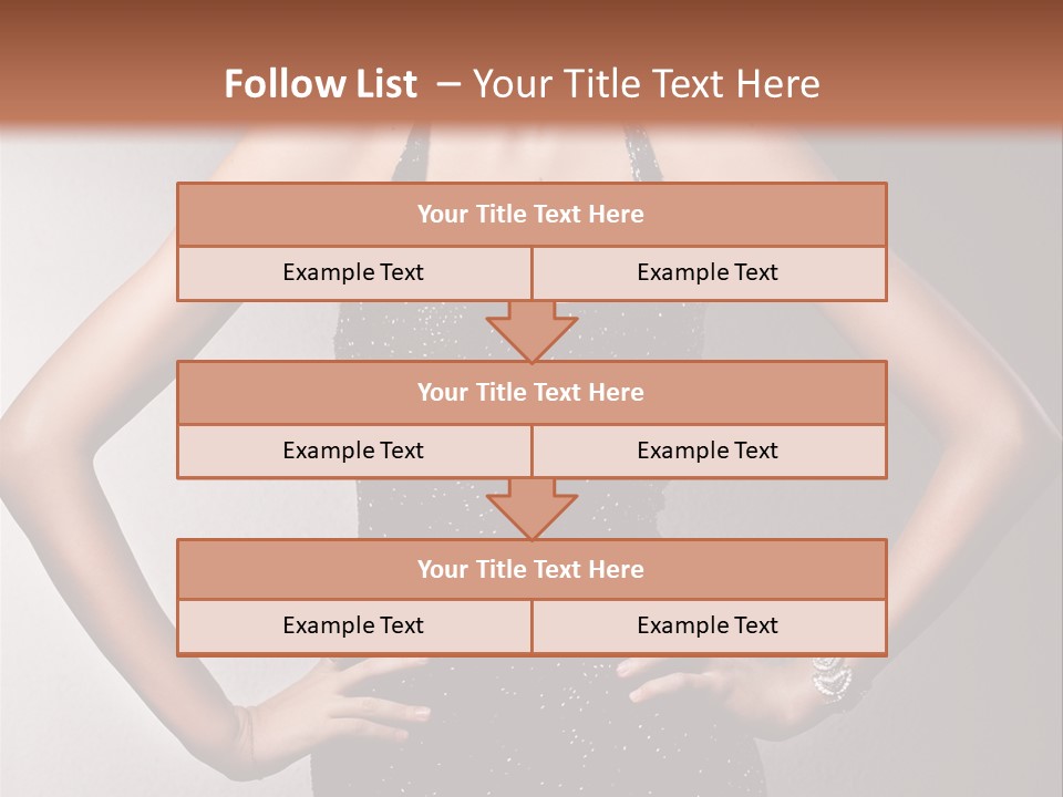 Girl Flirt Face PowerPoint Template