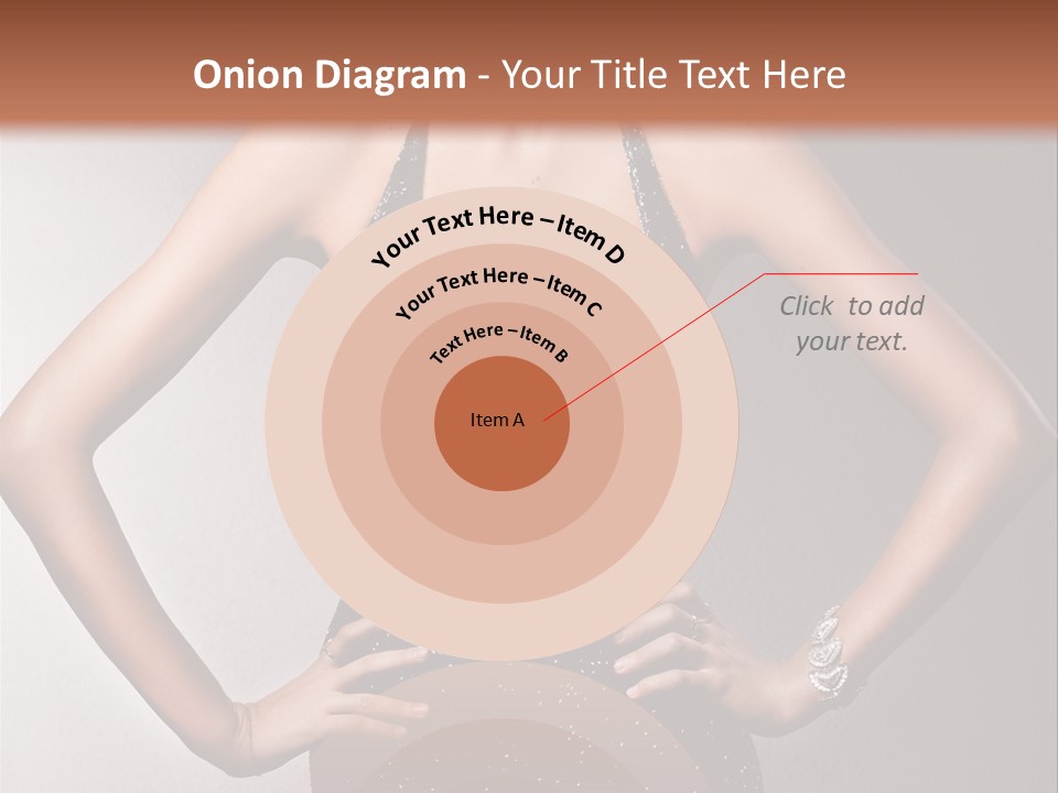 Girl Flirt Face PowerPoint Template