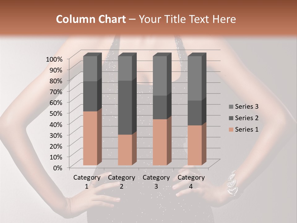 Girl Flirt Face PowerPoint Template