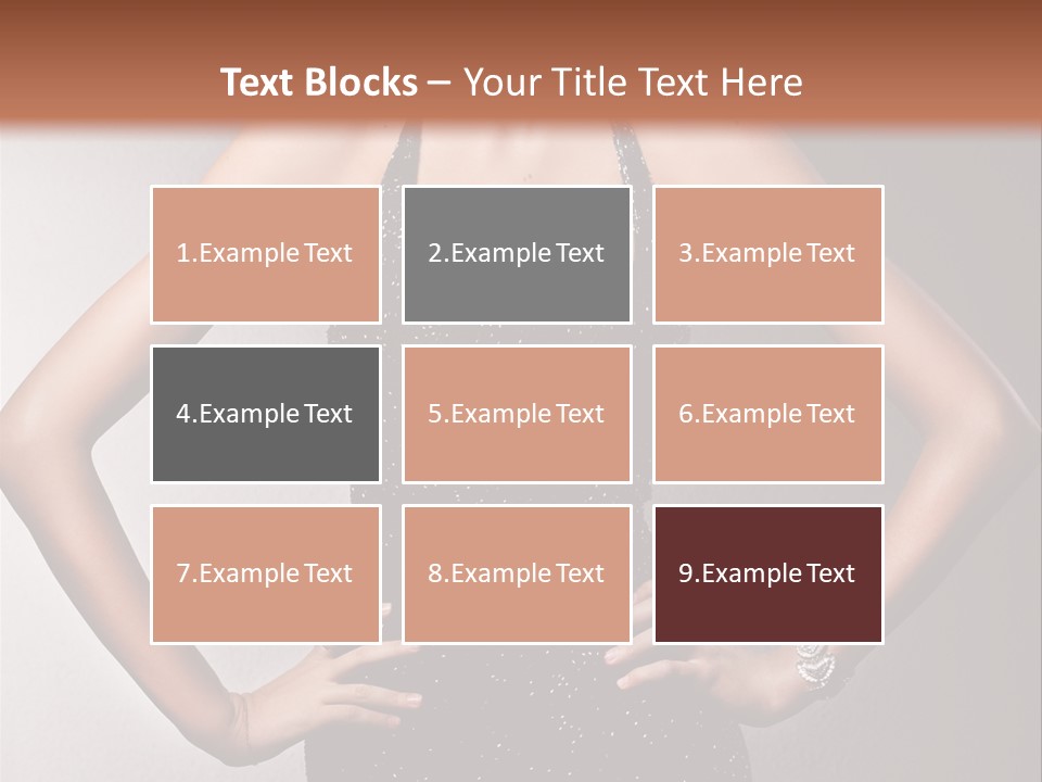 Girl Flirt Face PowerPoint Template