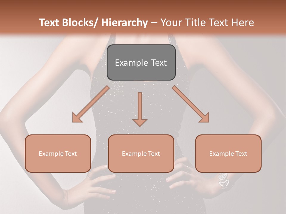 Girl Flirt Face PowerPoint Template