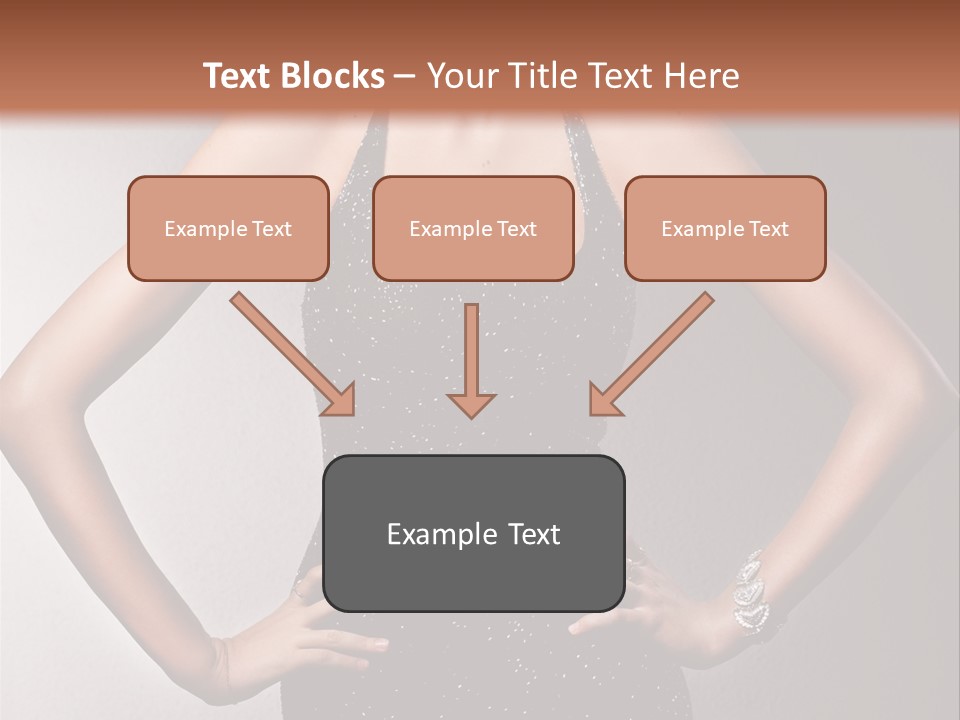 Girl Flirt Face PowerPoint Template